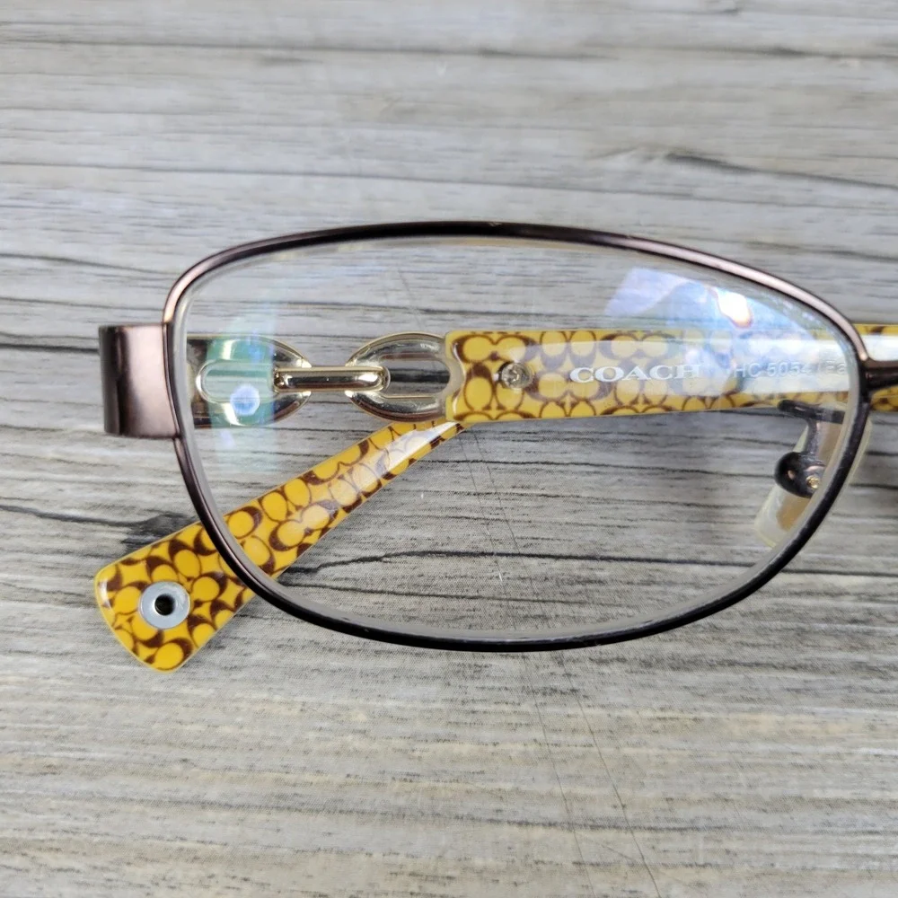 Coach Eyeglasses Frames HC 5054 Faina 9131 Satin Dark Tortoise Women 49-17-135
